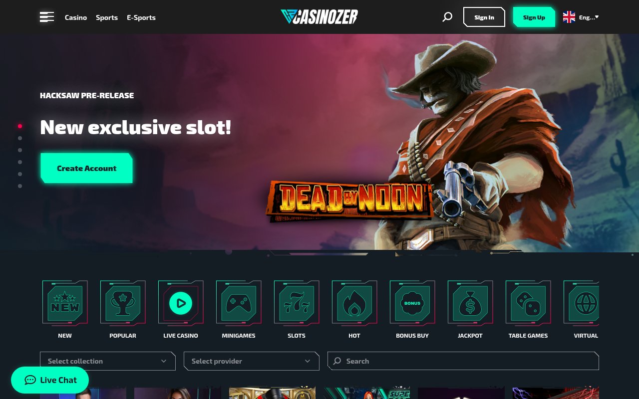 casinozer casino games and sports betting